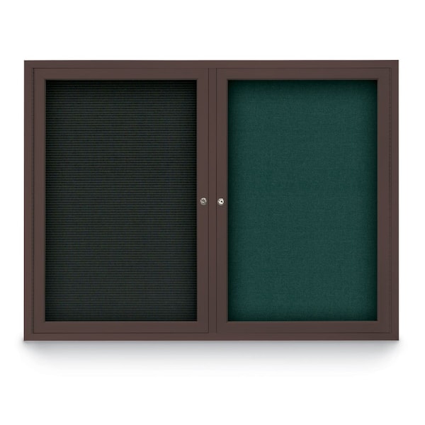 Corkboard, Burgundy /Bronze, 72" x 48"